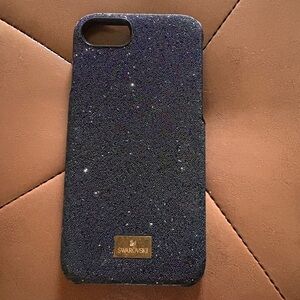 Swarovski Crystal Phone Case in Black Sparkle